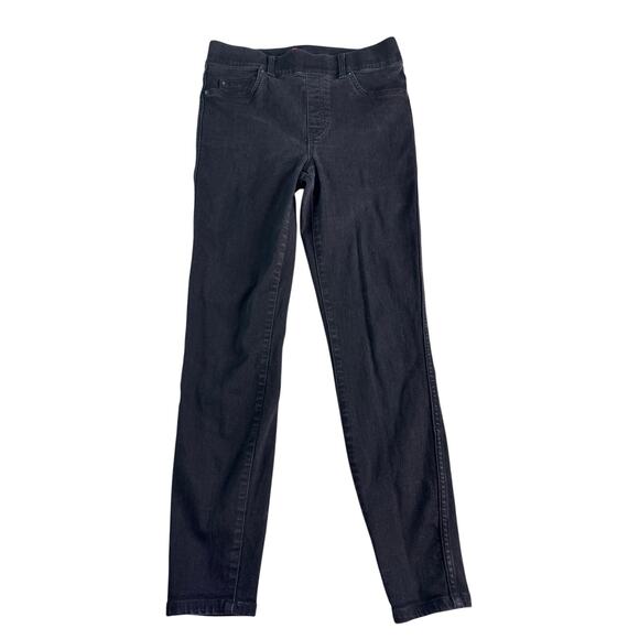 SPANX Denim - SPANX EveryWear Ankle Skinny Jeans Medium Black High Rise Pull On Shaping 20278R